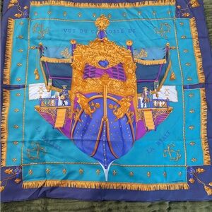 Hermès Carré 90 – Vue du Carrosse de la Galère La Réale Scarf